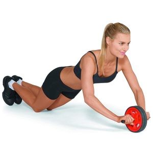 AB Wheel Fitness Exercise Red Black